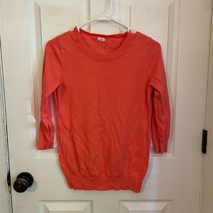 J.Crew Lightweight Coral Sweater